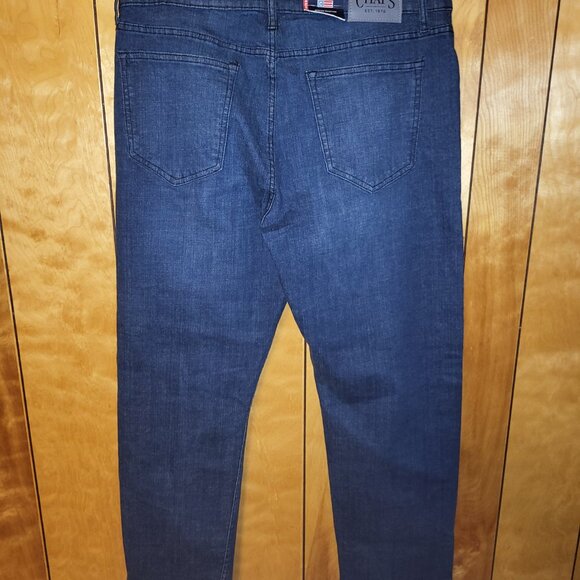 CHAPS Men's Jeans 38 X 30 Straight Fit Armour Wash Blue Brand New Fashion B4 - Picture 7 of 10